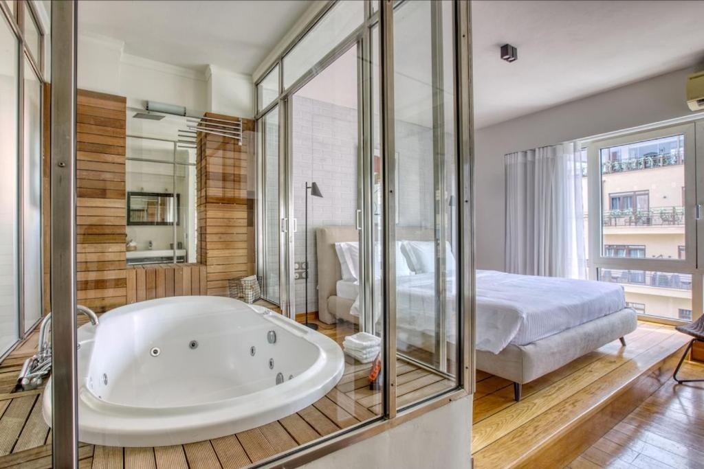 Sunny Luxury Loft,Stunning Acropolis View, Jacuzzi Apartment Athens Exterior photo